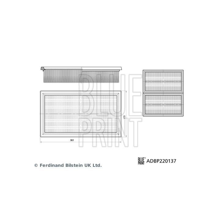 Oro filtrų rinkinys BLUE PRINT ADBP220137