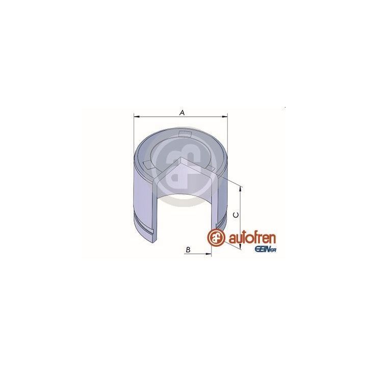 Stūmoklis, stabdžių apkaba AUTOFREN SEINSA D025322