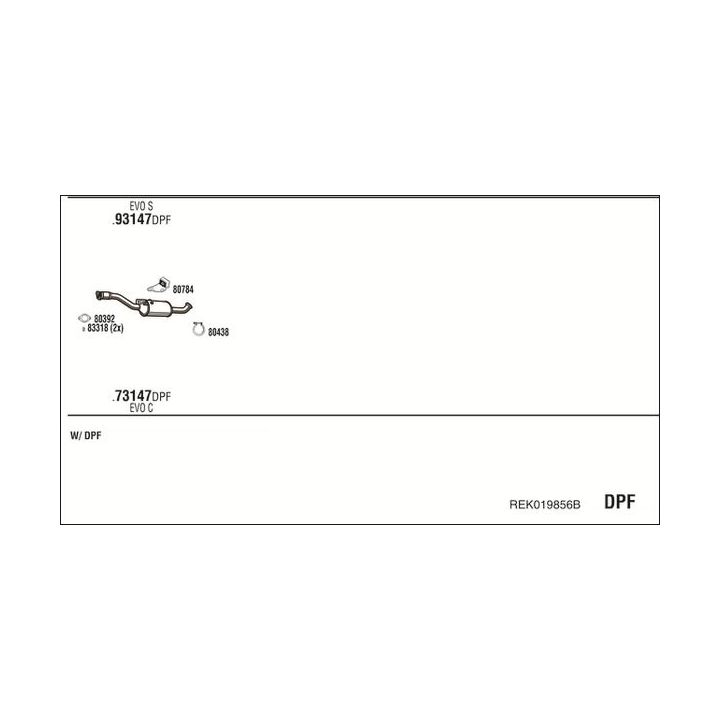 Išmetimo sistema WALKER REK019856B
