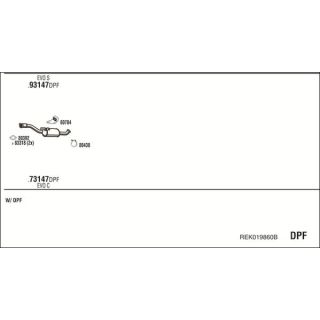 Išmetimo sistema WALKER REK019860B