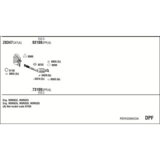 Išmetimo sistema WALKER REK026653A