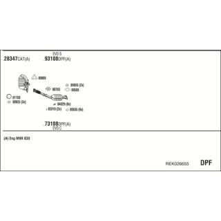 Išmetimo sistema WALKER REK026655