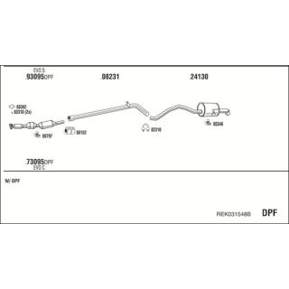 Išmetimo sistema WALKER REK031548B