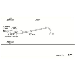 Išmetimo sistema WALKER REK031724