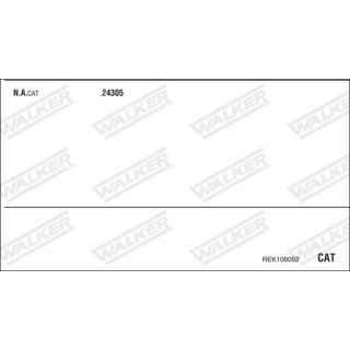 Išmetimo sistema WALKER REK108062