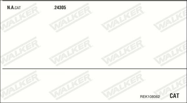 Išmetimo sistema WALKER REK108062