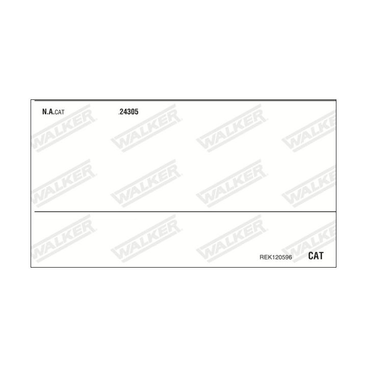 Išmetimo sistema WALKER REK120596