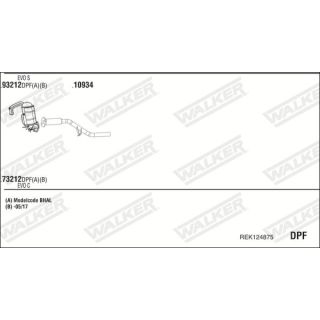 Išmetimo sistema WALKER REK124875