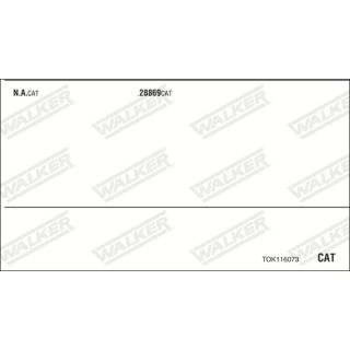 Išmetimo sistema WALKER TOK116073