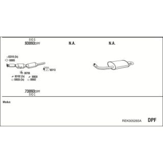 Išmetimo sistema WALKER REK005265A