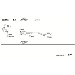 Išmetimo sistema WALKER REK019356