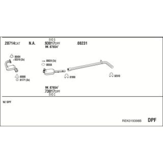 Išmetimo sistema WALKER REK019398B