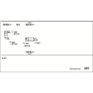 Išmetimo sistema WALKER REK023075C