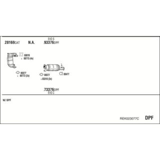 Išmetimo sistema WALKER REK023077C
