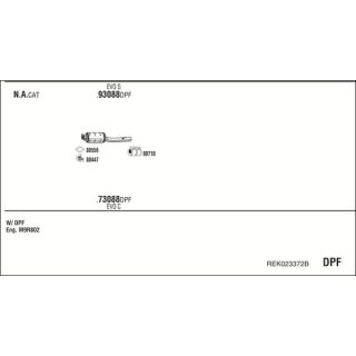 Išmetimo sistema WALKER REK023372B