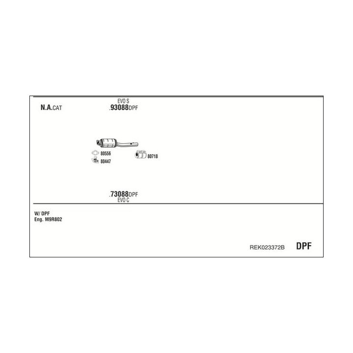 Išmetimo sistema WALKER REK023372B