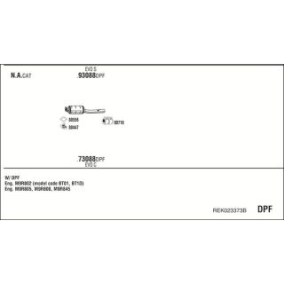 Išmetimo sistema WALKER REK023373B
