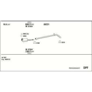 Išmetimo sistema WALKER REK026562C