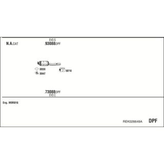 Išmetimo sistema WALKER REK026649A