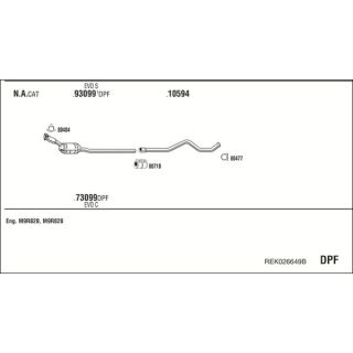 Išmetimo sistema WALKER REK026649B