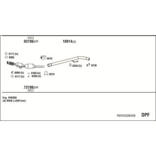 Išmetimo sistema WALKER REK032805B