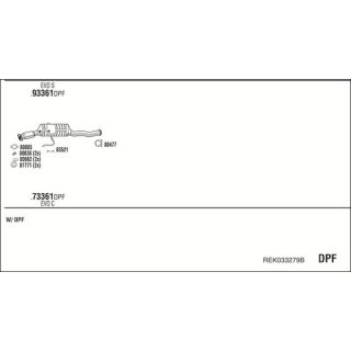 Išmetimo sistema WALKER REK033279B