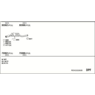 Išmetimo sistema WALKER REK033280B