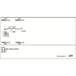 Išmetimo sistema WALKER REK033281C