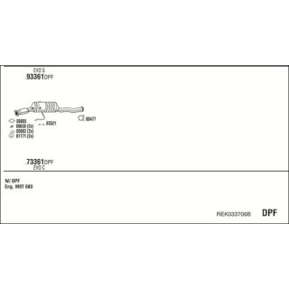 Išmetimo sistema WALKER REK033706B