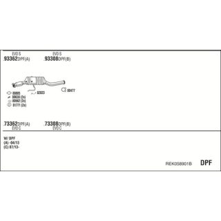 Išmetimo sistema WALKER REK058901B