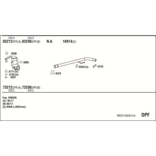 Išmetimo sistema WALKER REK109341A