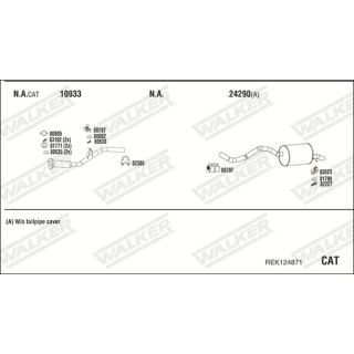 Išmetimo sistema WALKER REK124871