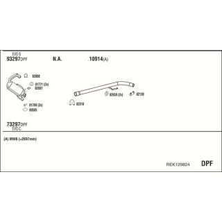 Išmetimo sistema WALKER REK129824