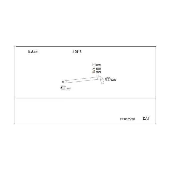Išmetimo sistema WALKER REK135334
