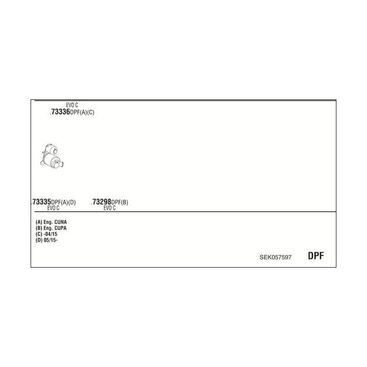 Išmetimo sistema WALKER SEK057597