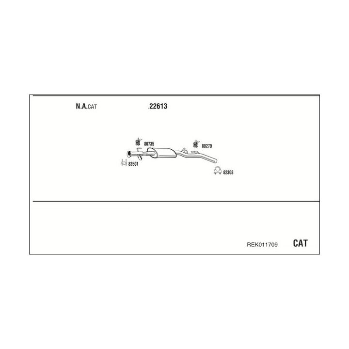 Išmetimo sistema WALKER REK011709