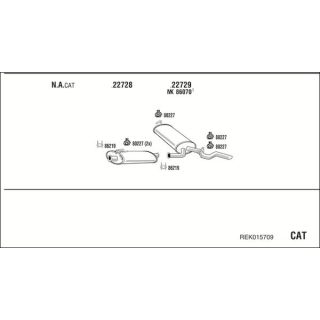 Išmetimo sistema WALKER REK015709
