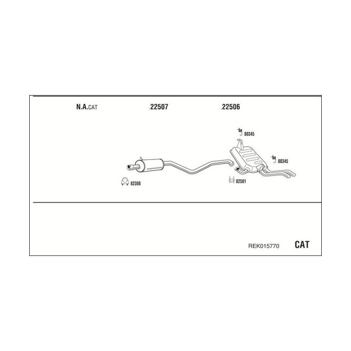 Išmetimo sistema WALKER REK015770