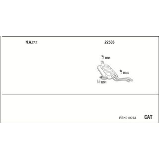 Išmetimo sistema WALKER REK019043