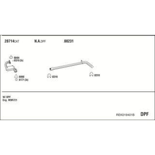 Išmetimo sistema WALKER REK019401B