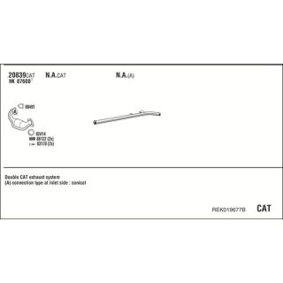 Išmetimo sistema WALKER REK019677B