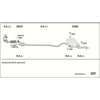 Išmetimo sistema WALKER REK020813