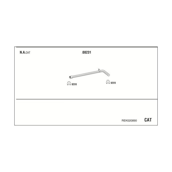 Išmetimo sistema WALKER REK020890