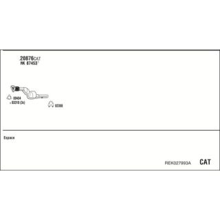 Išmetimo sistema WALKER REK027993A