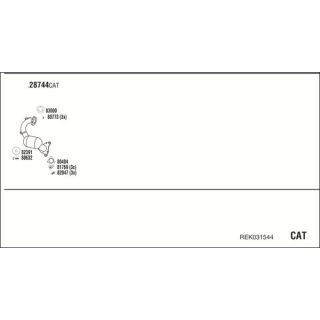 Išmetimo sistema WALKER REK031544