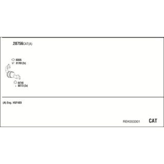 Išmetimo sistema WALKER REK053301