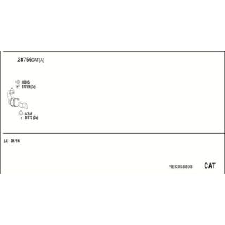 Išmetimo sistema WALKER REK058898
