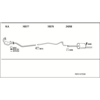 Išmetimo sistema WALKER REK107938