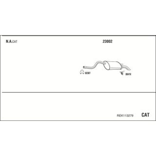 Išmetimo sistema WALKER REK113279