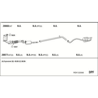 Išmetimo sistema WALKER REK122066